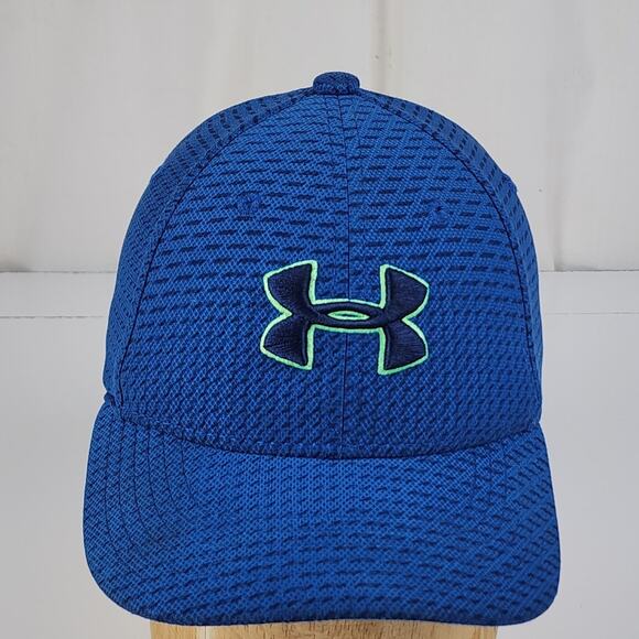 UNDER ARMOUR Outdoor Embroidered Logo Blue & Green Mesh Hat Youth Size S/M - Picture 1 of 11